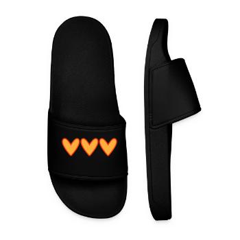 COUPLE. JUST MARRIED. Bachelorette party. VALENTINE'S DAY. LOVE. - Men’s Pool Sliders - black - Front