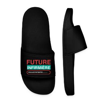 Future Nurse - Men’s Pool Sliders - black - Front