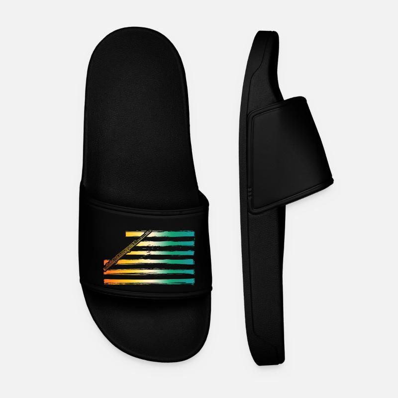 Flute player - Men’s Pool Sliders - black