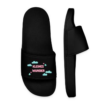 Petit Miracle - Motif Bébé - Choses pour Bébés - Claquettes Homme - noir - Devant