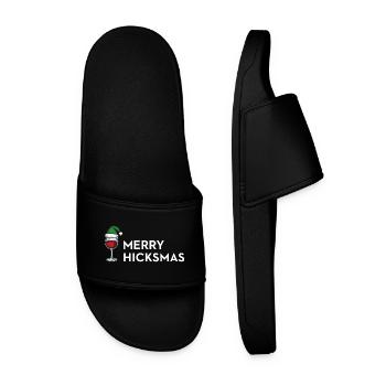 Merry Hicksmas – Anti Xmas Edition - Men’s Pool Sliders - black - Front