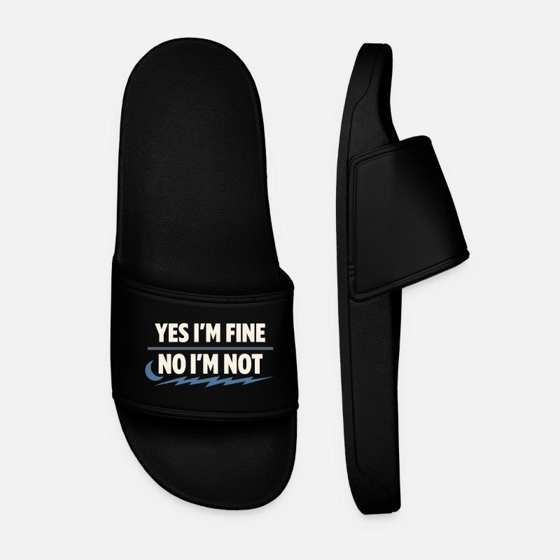 Perimenopause Humor Perimenopause - Men’s Pool Sliders - black