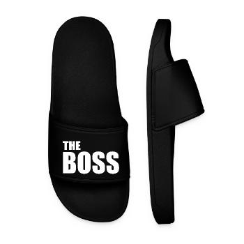 The boss - Männer Badelatschen - Schwarz - Vorne