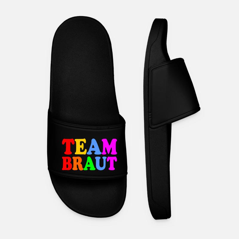 Team braut - Männer Badelatschen - Schwarz
