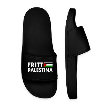 fritt palestina - Men’s Pool Sliders - black - Front
