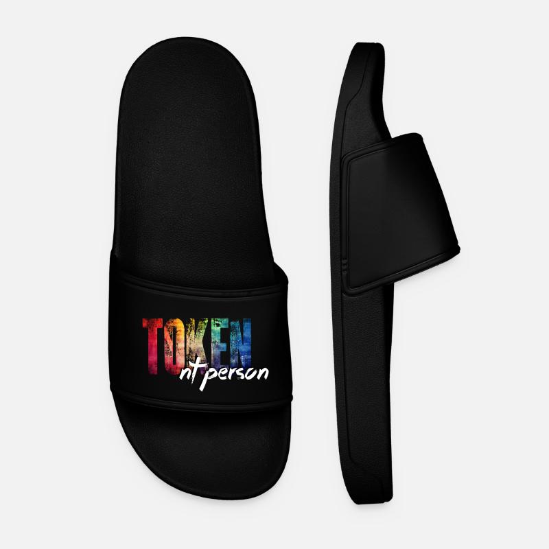 One is always neurotypical: the Token NT person! - Men’s Pool Sliders - black