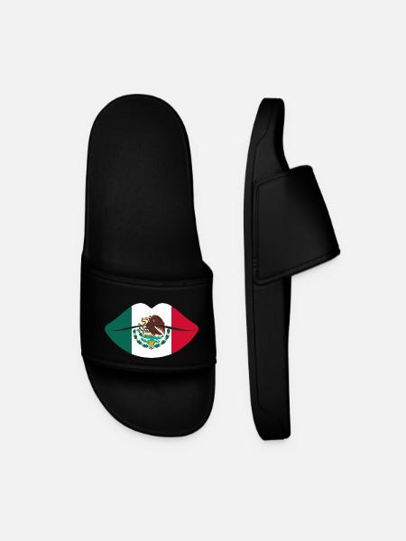 Kiss Mexico - Men’s Pool Sliders - black
