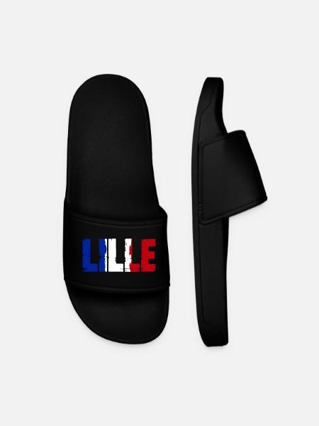 Lille Frankreich - Männer Badelatschen - Schwarz