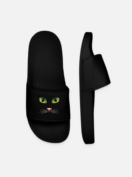 Black cat eyes - Men’s Pool Sliders - black