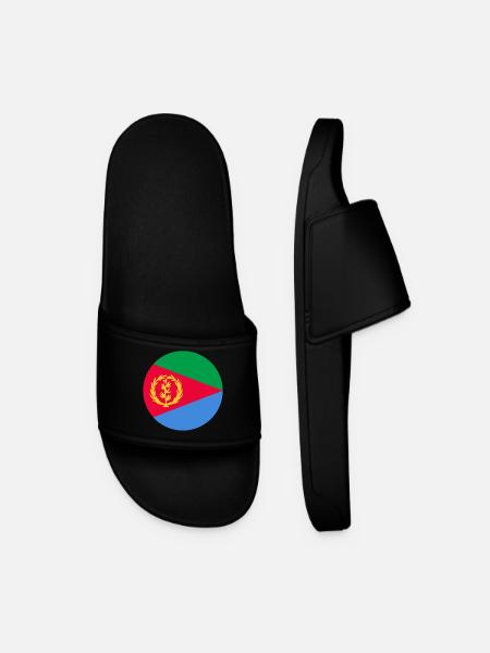 Eritrea Luftfahrt-Cockade-Militär-Emblem - Männer Badelatschen - Schwarz