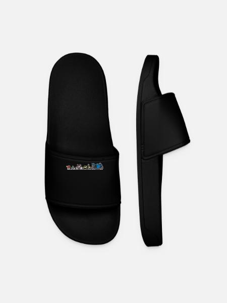Biker evolution motorcycle development progress - Men’s Pool Sliders - black
