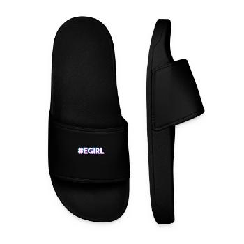 E-Girl Egirl saying - Men’s Pool Sliders - black - Front