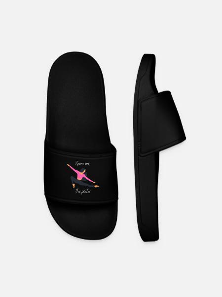 J'peux pas j'ai pilâtes - Claquettes Homme - noir