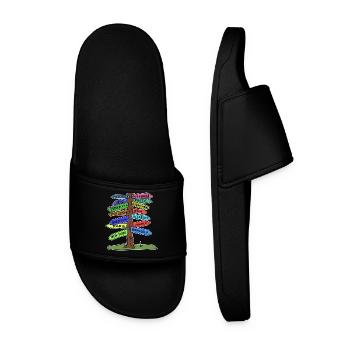Partez en voyage vacances vacances été - Claquettes Homme - noir - Devant