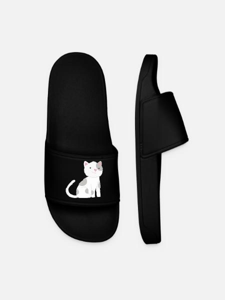Chat Chats - Claquettes Homme - noir