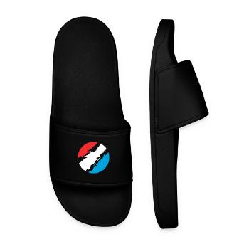 Luxembourg Couleurs drapeau drapeau - Claquettes Homme - noir - Devant