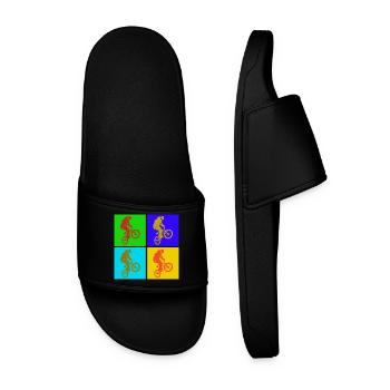 BMX Pop Art - Men’s Pool Sliders - black - Front