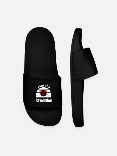 The Coin Revolutionary - Men’s Pool Sliders - black