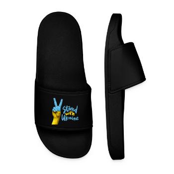 Ukraine Solidarity Show of hands - Men’s Pool Sliders - black - Front