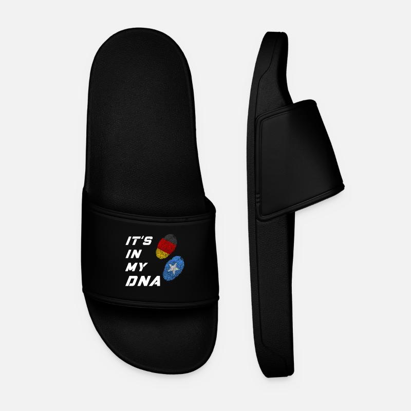 In my DNA Germany / Somalia - Men’s Pool Sliders - black