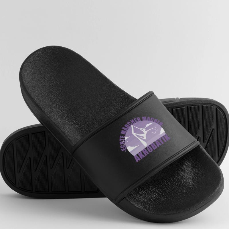 Echte Mädchen machen Akrobatik! Geschenk Männer Badelatschen
