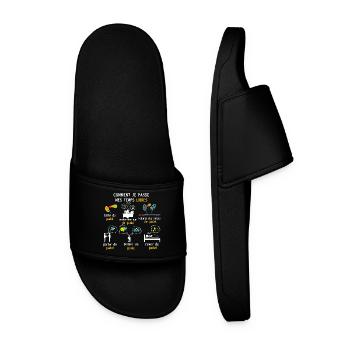 Temps libres padel cadeau padel - Claquettes Homme - noir - Devant