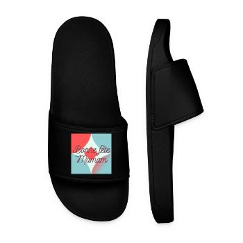 FÊTE DES MÈRES,BONNE FÊTE MAMAN,MAMAN,JE T'AIME - Claquettes Homme - noir - Devant