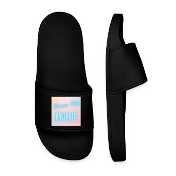 MAMIE. FÊTE DES MÈRES. BONNE FÊTE MAMIE. JE T'AIME - Claquettes Homme - noir - Devant