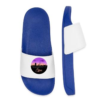 Essen Fine Skyline - Men’s Pool Sliders - royal blue - Front