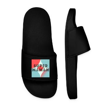 BONNE FÊTE MAMAN. MAMAN. FÊTE DES MÈRES. FÊTE - Claquettes Homme - noir - Devant