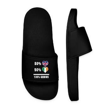 Irlande et Grande-Bretagne 100% Gneius Flag - Claquettes Homme - noir - Devant
