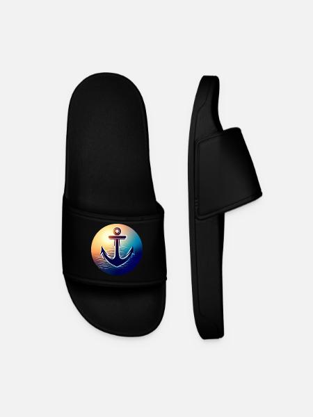 Anchor Sunset Round - Claquettes Homme - noir