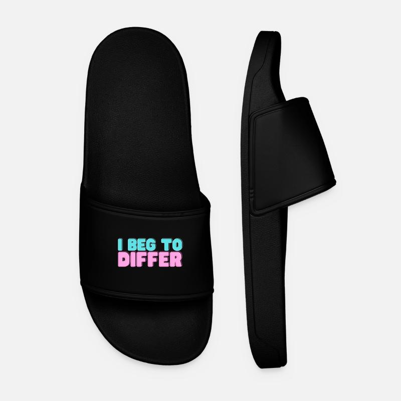 I beg to differ - Ove Sundberg - Men’s Pool Sliders - black