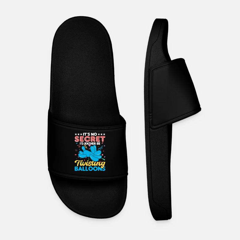 Balloon Twisting Design - Men’s Pool Sliders - black