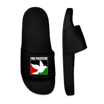 Free palestine - Claquettes Homme - noir - Devant