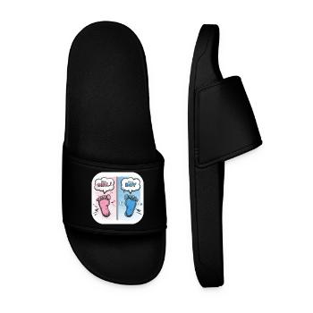 Feet Gender Baby Boy or Girl - Men’s Pool Sliders - black - Front