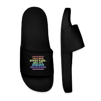 Je ne me soucie pas de la déclaration attitude chill - Claquettes Homme - noir - Devant