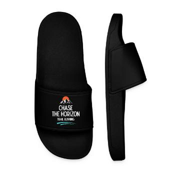 Trail Running - Chase The Horizon - Men’s Pool Sliders - black - Front