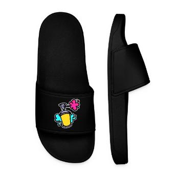 Graffiti Sreet Art Pulvérisateur de bombe aérosol Wildstyle - Claquettes Homme - noir - Devant
