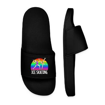 Patinage sur glace Hockey sur glace Snowboard Sports d’hiver Glace - Claquettes Homme - noir - Devant