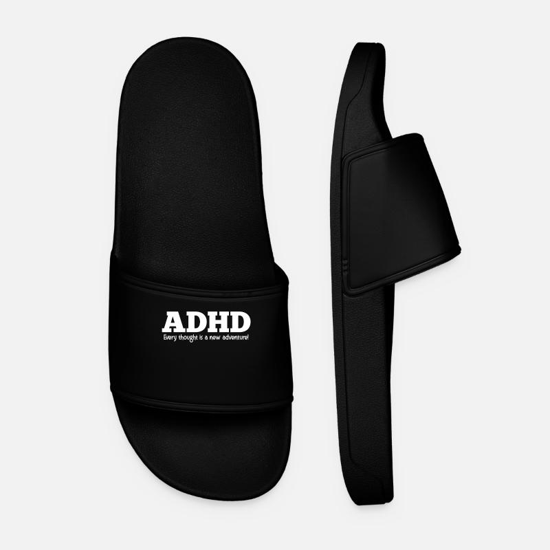ADHS - Männer Badelatschen - Schwarz