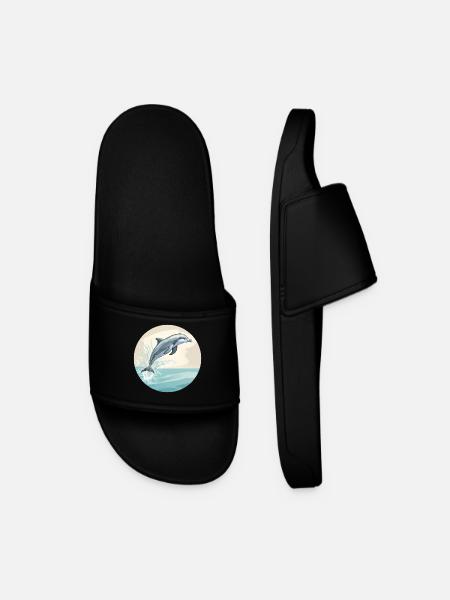 Un dauphin - Claquettes Homme - noir