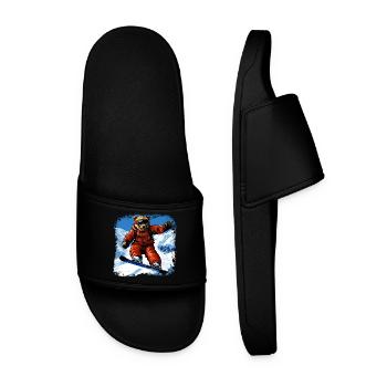 Bear Snowboard - Men’s Pool Sliders - black - Front