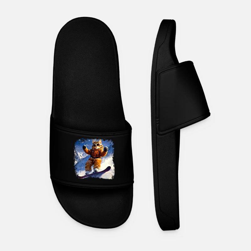 Cat Snowboard - Men’s Pool Sliders - black