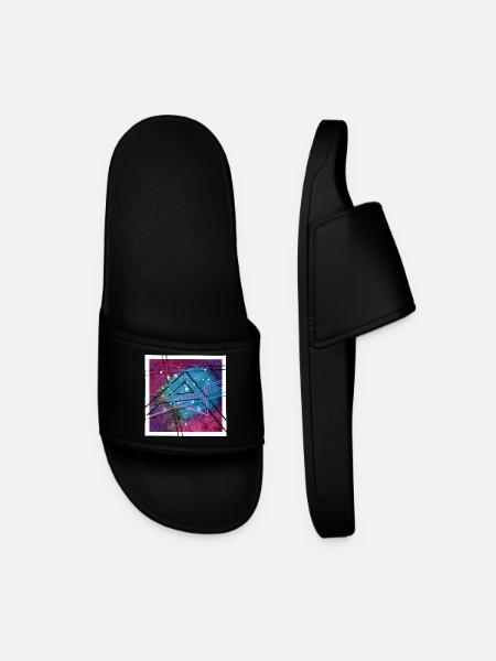 Abstract art - Men’s Pool Sliders - black