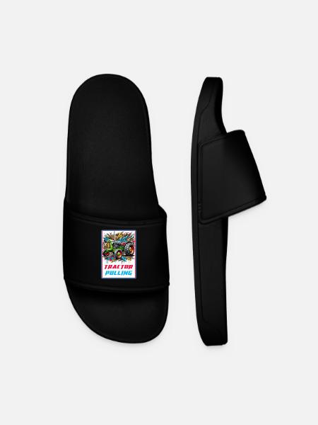 Tractor Pulling Power - Men’s Pool Sliders - black