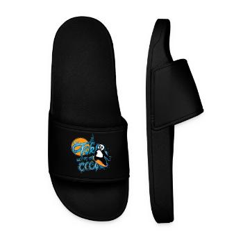 Panda Surfer – Emmenez-moi à l’océan - Claquettes Homme - noir - Devant