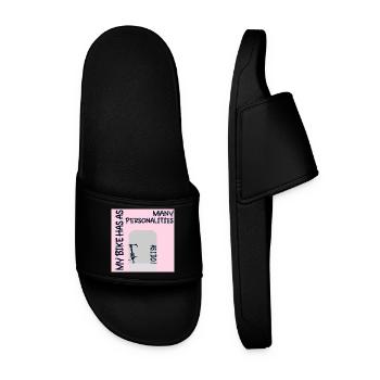 FUNNY BIKE PERSONALITY CYCLING - Men’s Pool Sliders - black - Front