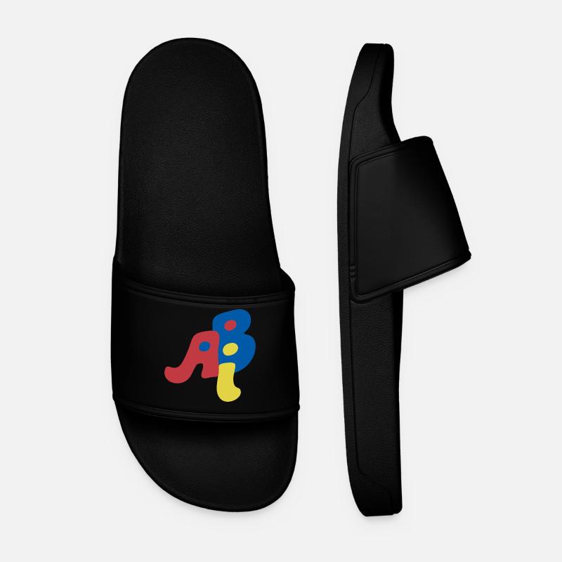 Abi - Abitur - Geschenk - Männer Badelatschen - Schwarz