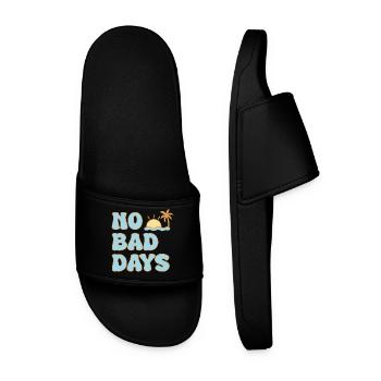 No Bad Days – a summer positive vibe - Men’s Pool Sliders - black - Front